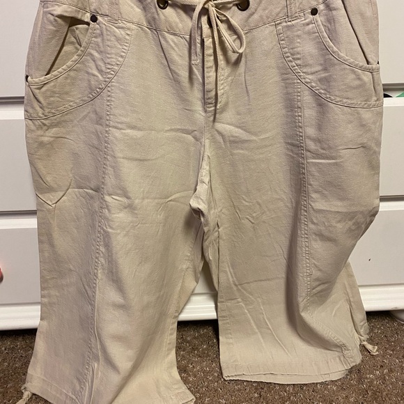 Lane Bryant Pants - Lane Bryant Linen Gauchos, Size 20